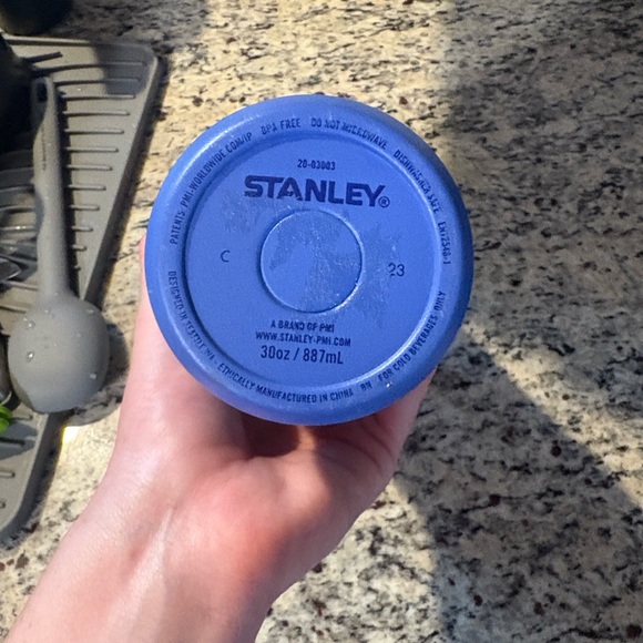 30oz Stanley Blue Insulated Travel Mug - Picture 6 of 7